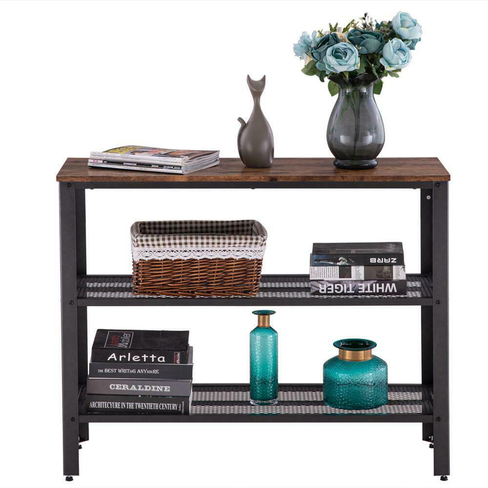 Small Compact Narrow Entryway Wood Console Sofa Table With Storage - Westfield Retailers