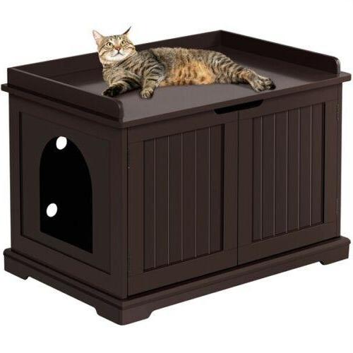 Large Hidden Cat Litter Box Enclosure Cabinet - Westfield Retailers