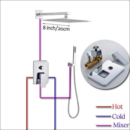 Large Stainless Steel Rain Shower Faucet - Westfield Retailers