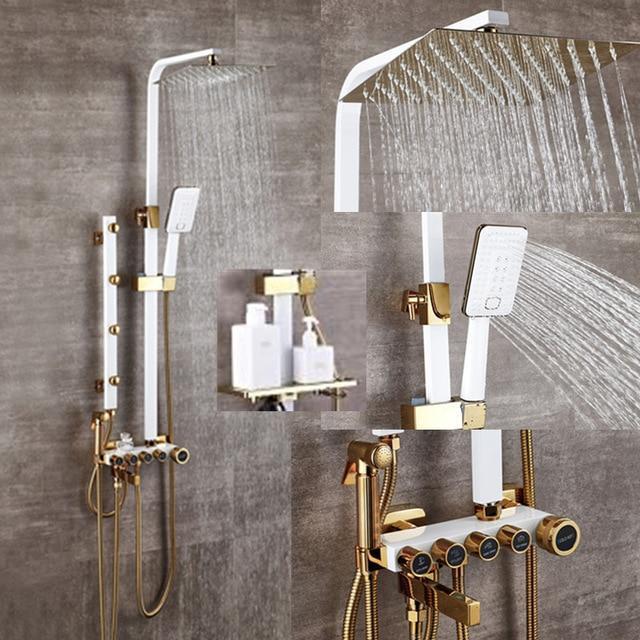 Luxury Gold & Black Bathroom Bidet Shower Faucet Set - Westfield Retailers