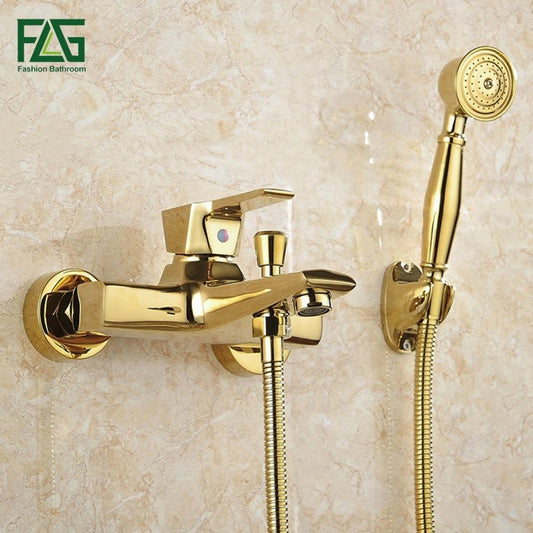 Wall Mounted Gold Plated Bathtub Faucet - Westfield Retailers