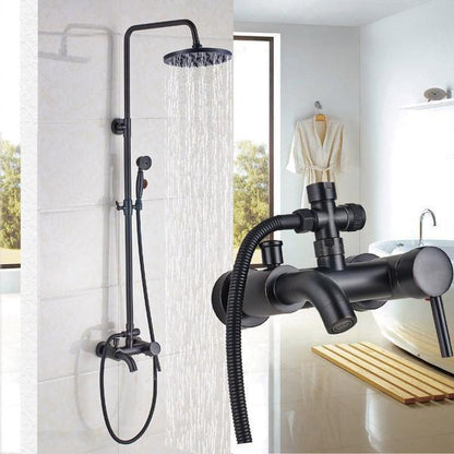 Wall Mounted  Rainfall Shower Set Faucet with Hand Shower - Westfield Retailers