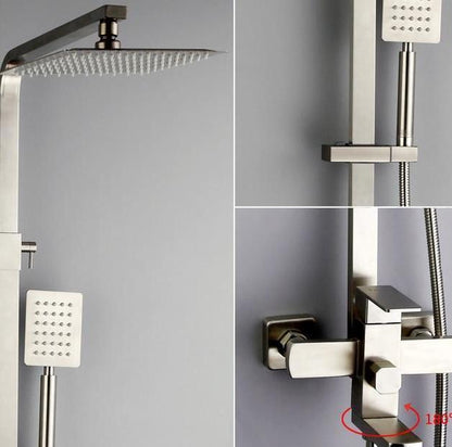 Stainless Steel Luxury Hot and Cold Wall Mounted Rain Hand Shower Head - Westfield Retailers