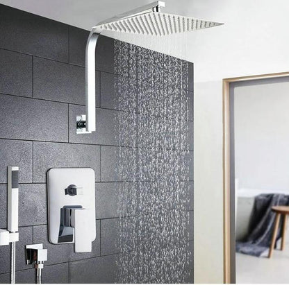 Stainless Steel Rainfall Bathroom Hand Shower Combo Set Faucets - Westfield Retailers