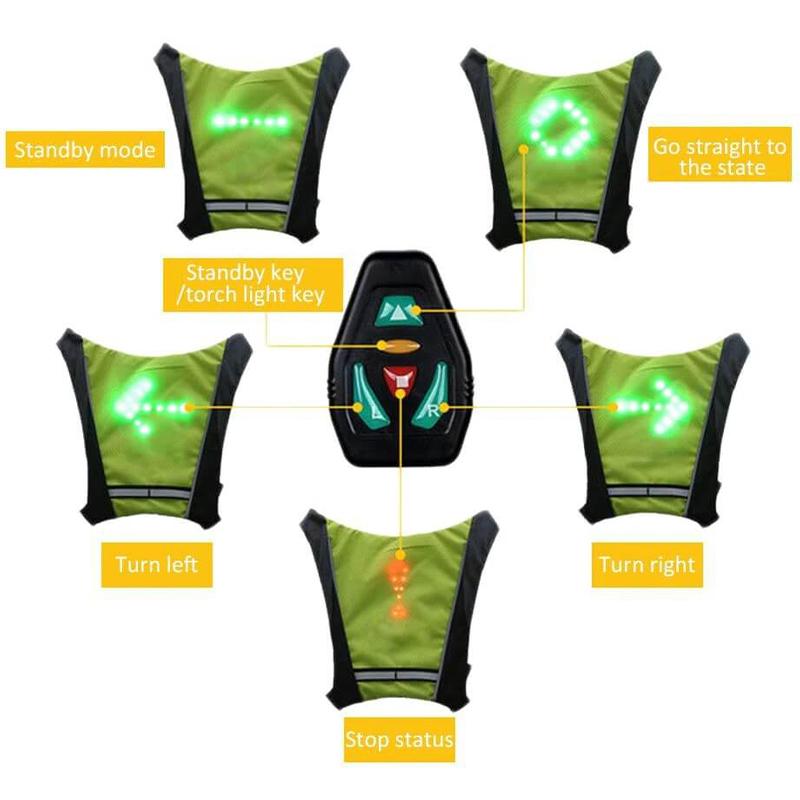 LED Wireless Cycling Safety Vest - Westfield Retailers