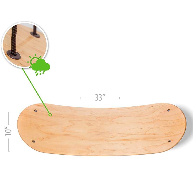 Stand Up Surfing Swing Curved Wood Board - Westfield Retailers