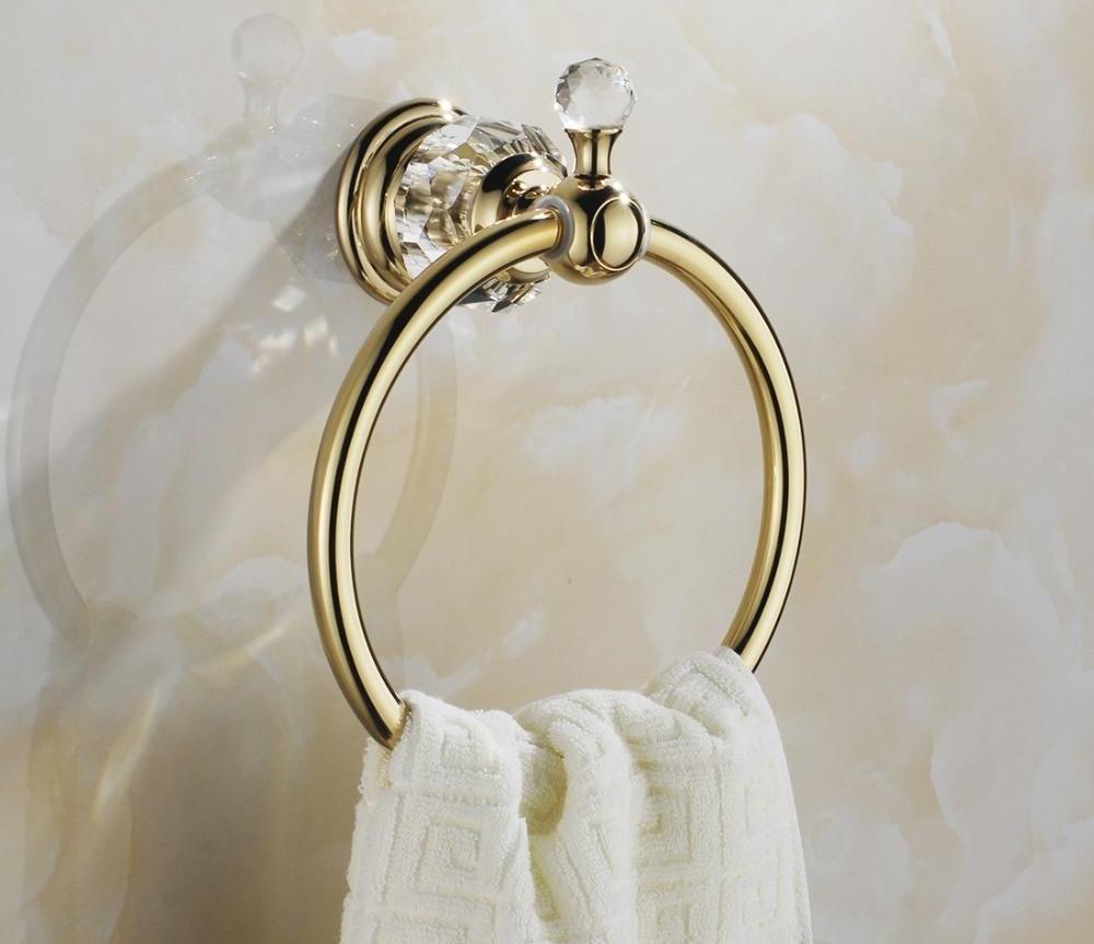 Unique Crystal and Gold Towel Ring - Westfield Retailers