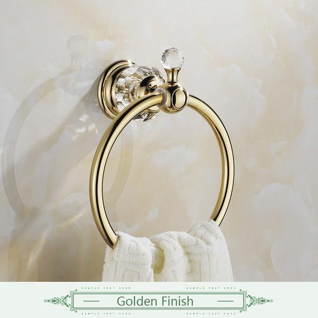 Unique Crystal and Gold Towel Ring - Westfield Retailers