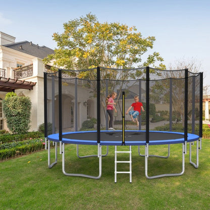 Outdoor Trampoline Combo Bounce Jump with Safety Closure Net Ladder
